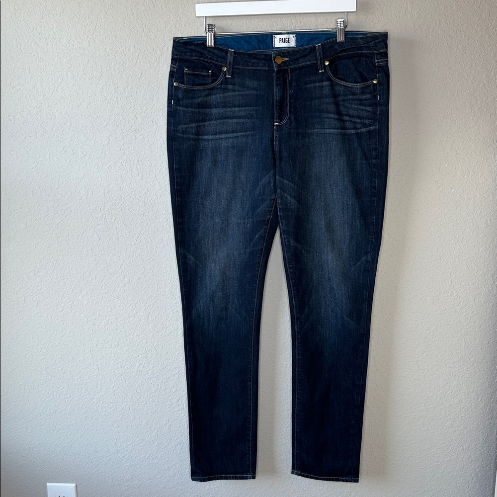 Paige Denim Women's High‎ Rise Jimmy Jimmy Skinny Jeans Size 32 Blue
